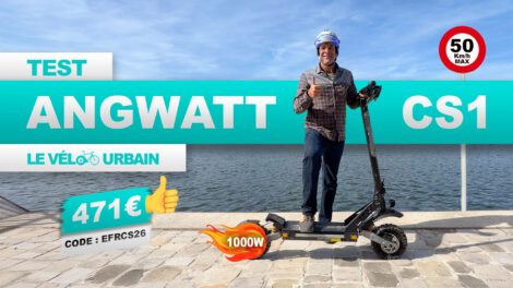 Test de la trottinette électrique Angwatt CS1 modèle 2026