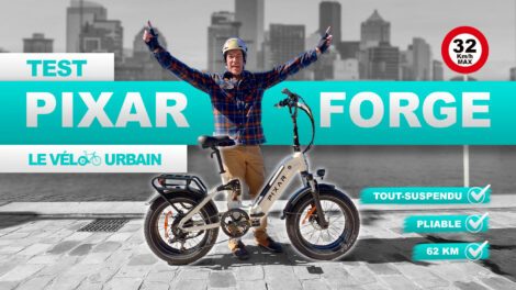 Test du vélo électrique pliable Pixar Forge