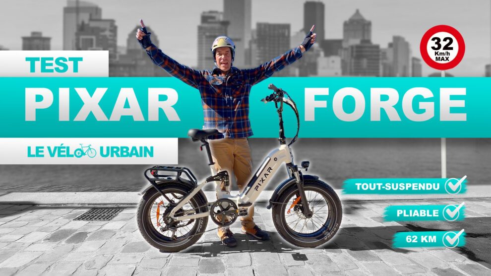 Test du vélo électrique pliable Pixar Forge
