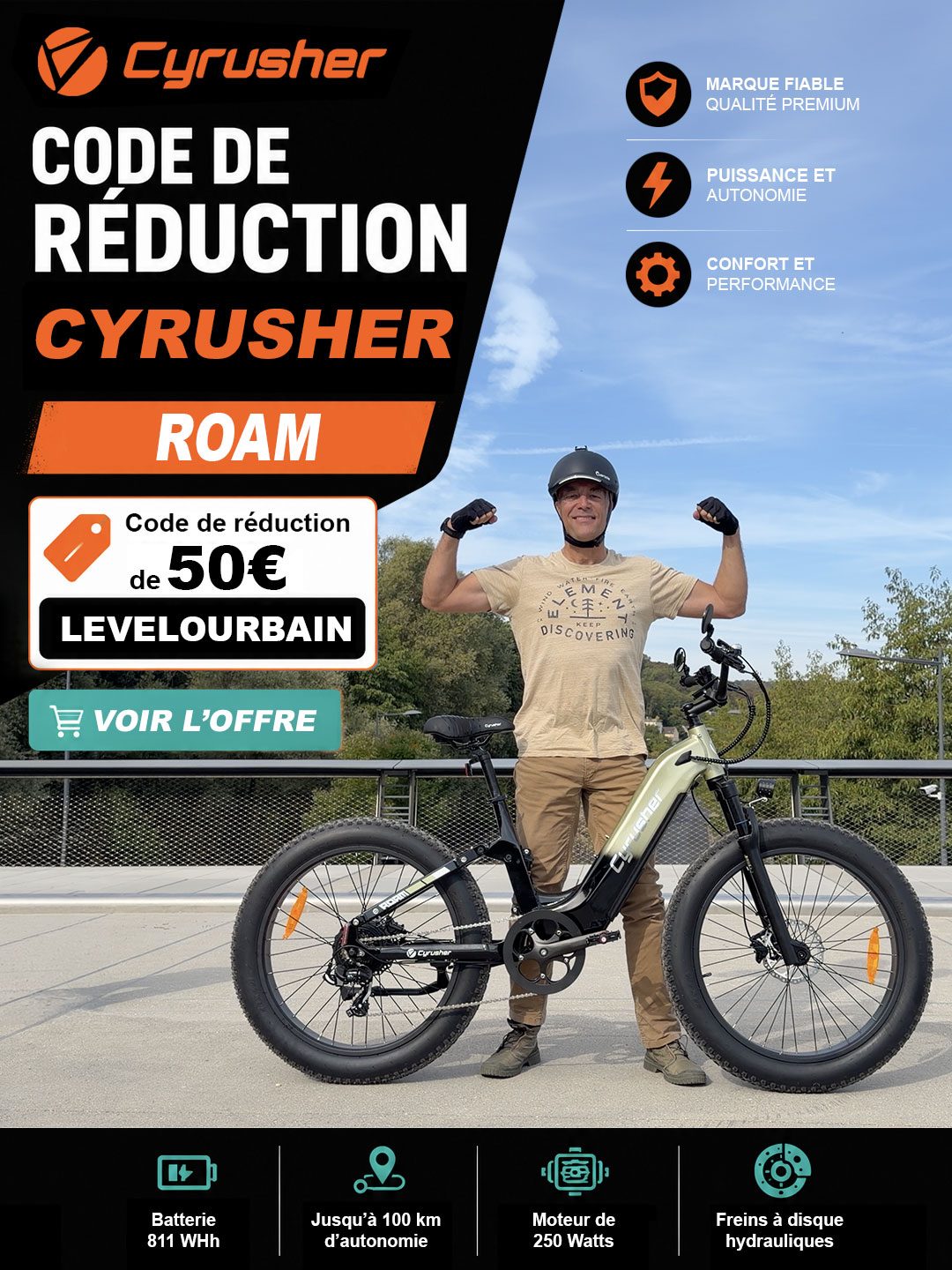 code de réduction cyrusher roam